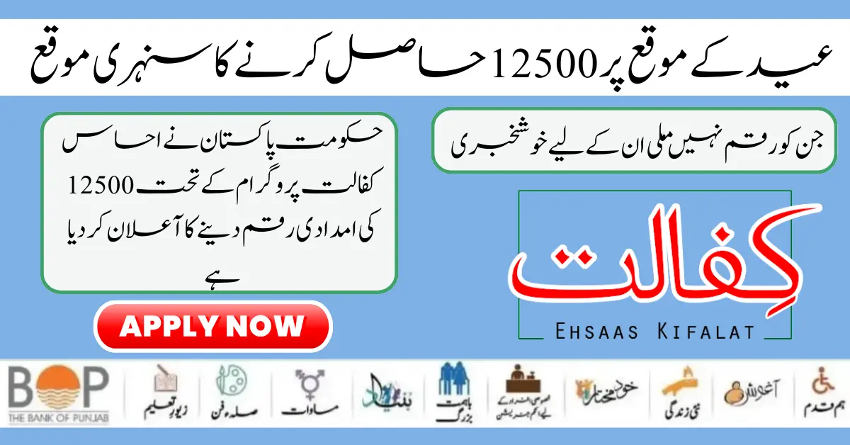 How to Check Eligibility Status 12500 Benazir Kafalat Program