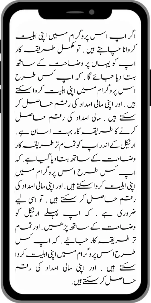 New Payment 12500 Benazir Taleemi Wazifa
