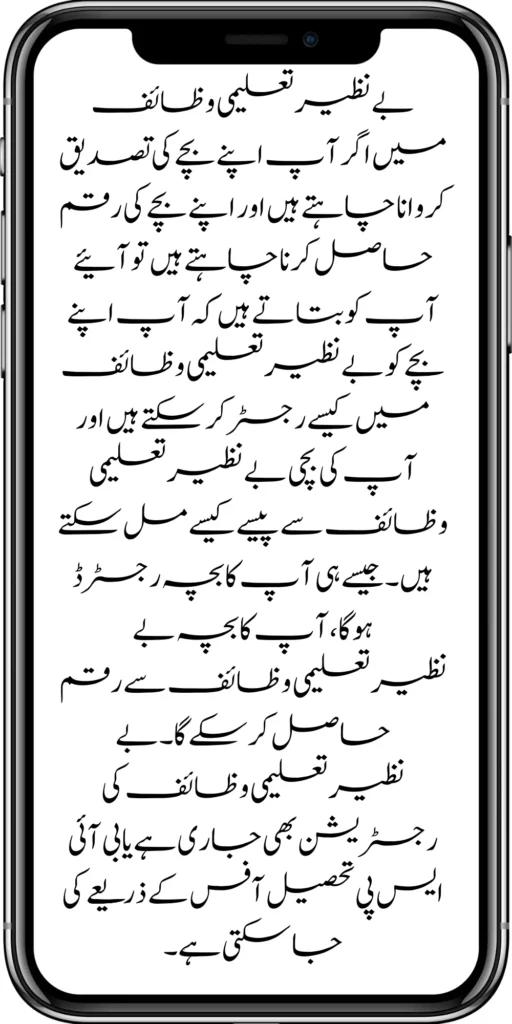 Benazir Taleemi Wazaif New Payment Verification Start Through BISP Tehsil Office 