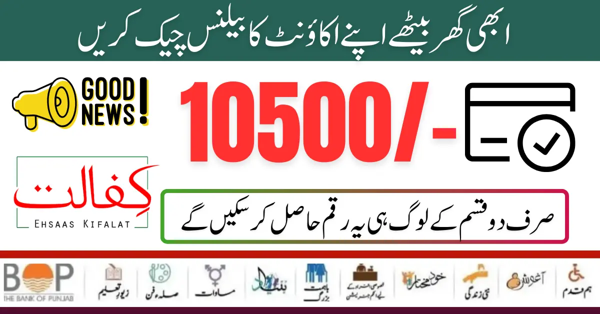How to Check Account Balance Benazir 8171 Program New Payment 10500?