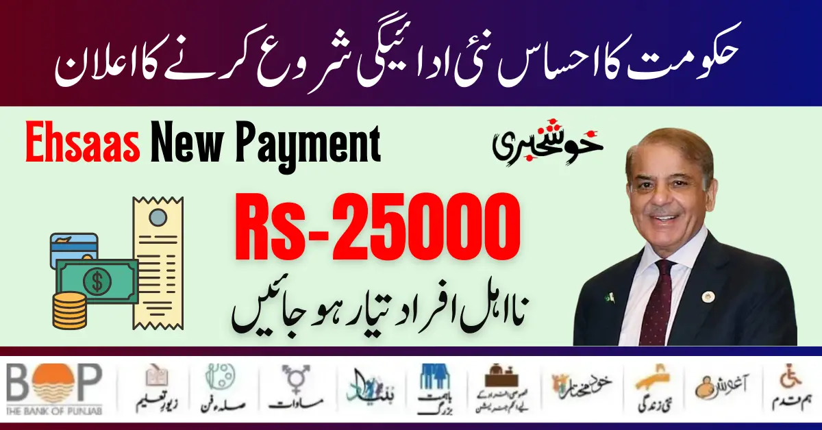 Good News!Government Of Pakistan Announced 8171 Ehsaas Program 25000 New Payment Start