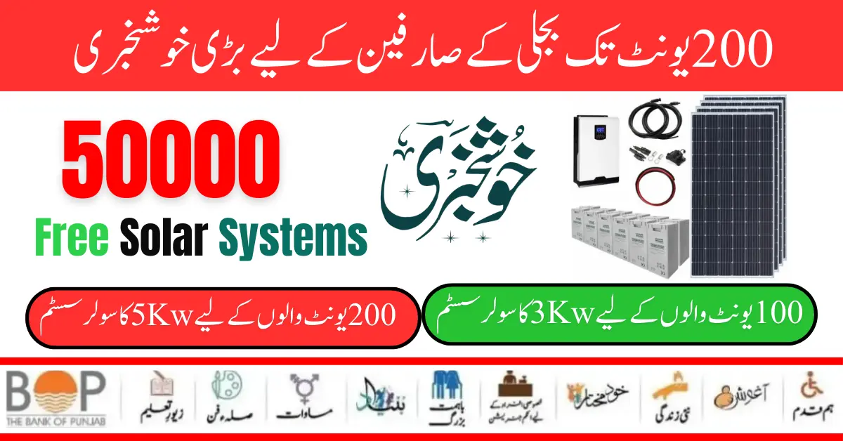 Punjab 50000 Solar Panel Scheme For Eligible Families