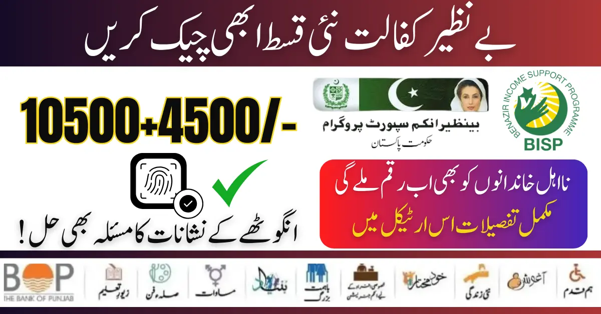 Check BISP 10500 Status For Kafalat Raqam's Latest Procedure