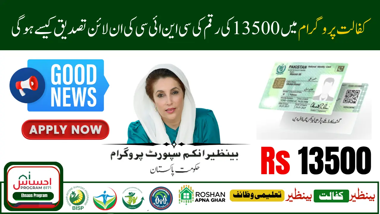 BISP Kafalat Through 8171 SMS and Web Portal