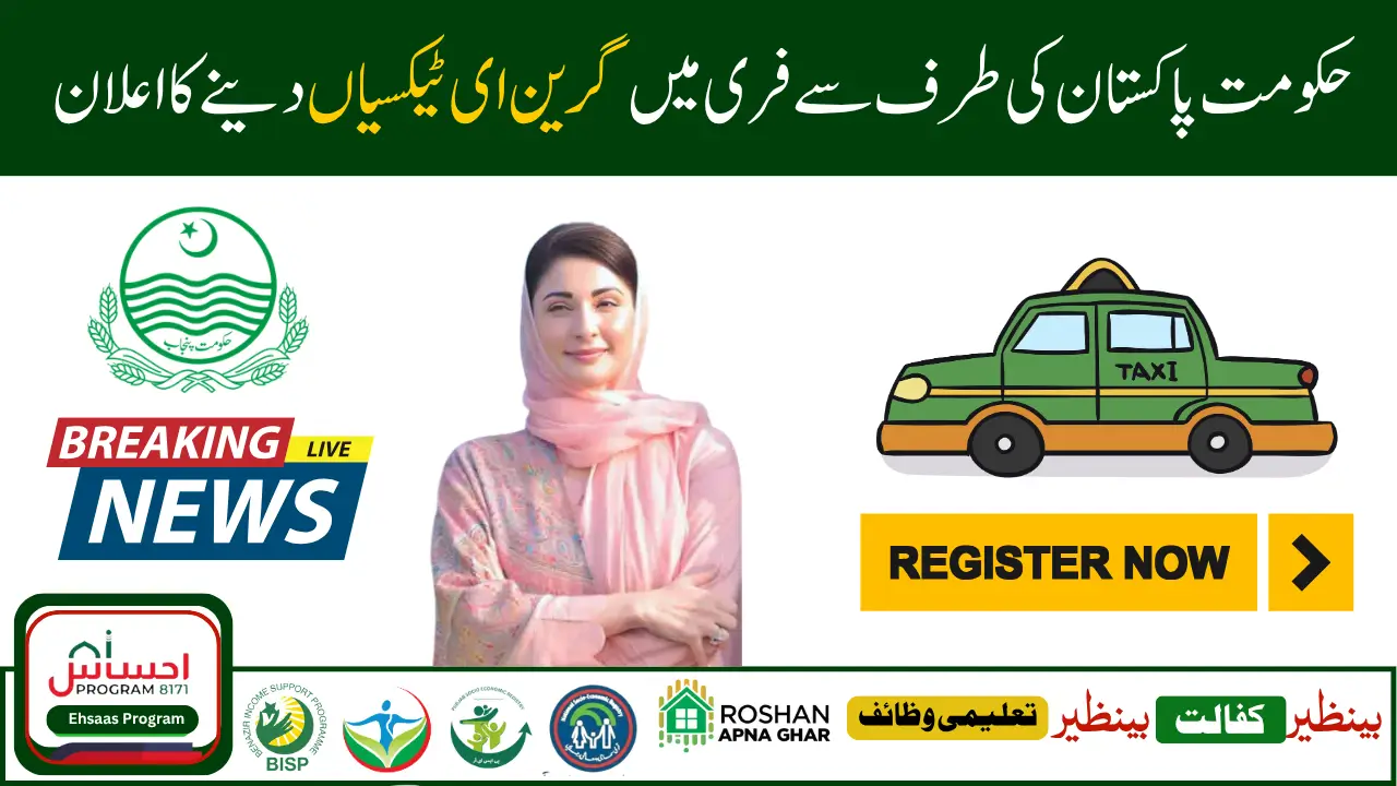 CM Punjab Green E-Taxi Program 2025