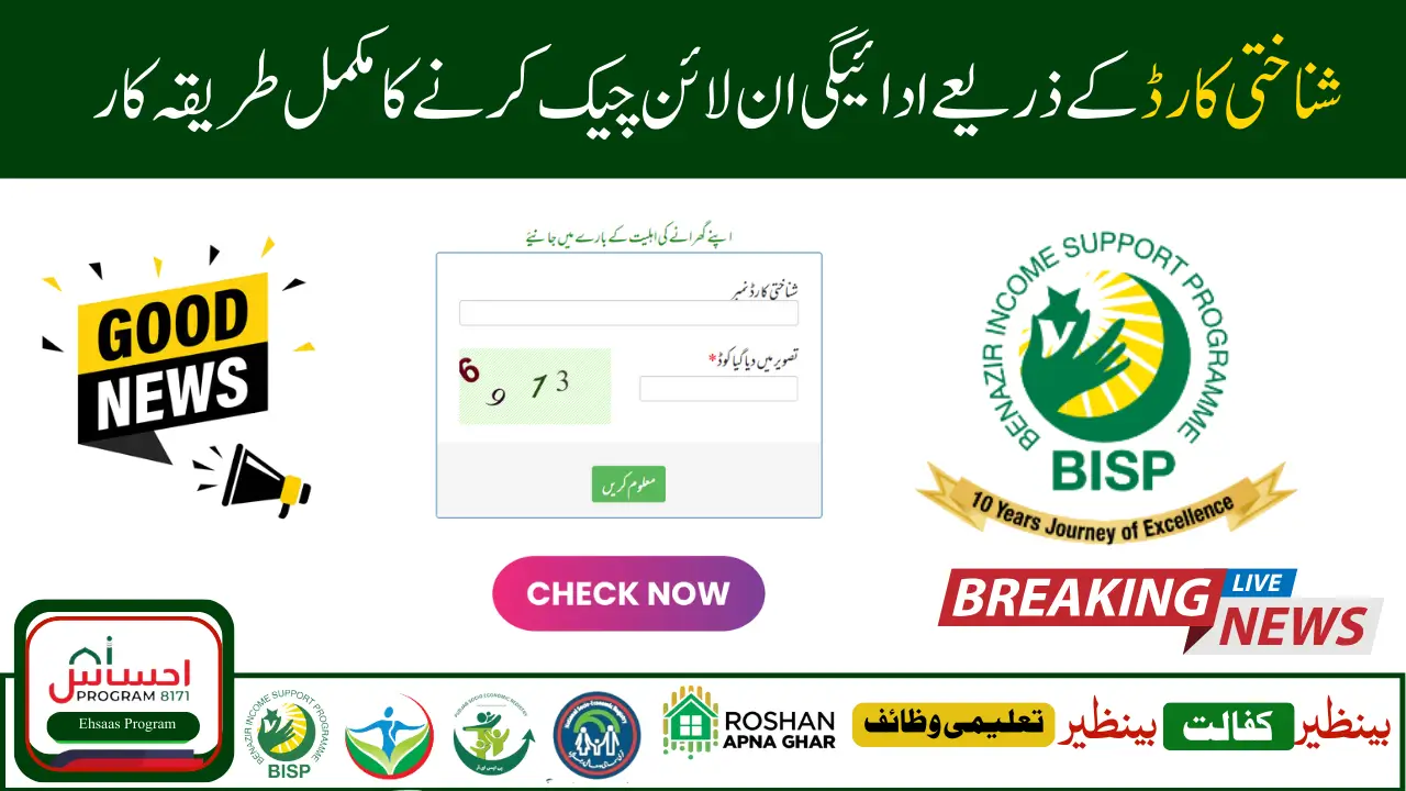 Ehsaas Program 8171 2025 How to Check Payment Status & Eligibility